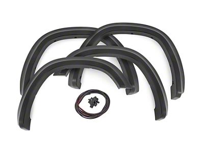 Rough Country Sport Fender Flares; Black Metallic (19-24 RAM 1500, Excluding Rebel & TRX)