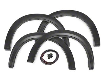 Rough Country Sport Fender Flares; Flat Black (09-18 RAM 1500 w/ Plastic Front Bumper, Excluding Rebel)