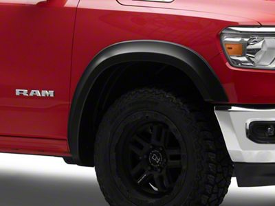 Rough Country Sport Fender Flares; Flat Black (19-24 RAM 1500, Excluding Rebel & TRX)