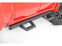 Rough Country SR2 Adjustable Aluminum Side Step Bars; Textured Black (19-24 RAM 1500 Crew Cab)