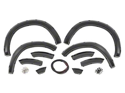 Rough Country Pocket Fender Flares; Flame Red (09-18 RAM 1500, Excluding Rebel)
