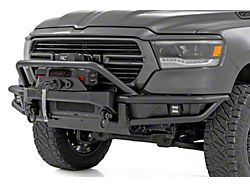 Rough Country Tubular Winch Front Bumper with Winch Plate; Satin Black (19-24 RAM 1500, Excluding Rebel & TRX)
