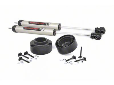 Rough Country 2-Inch Front Leveling Kit with V2 Monotube Shocks (10-13 4WD RAM 2500)