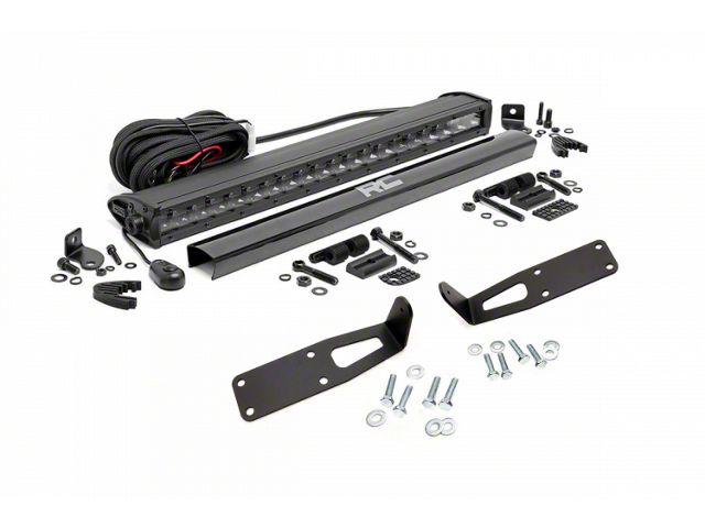 Rough Country 20-Inch Black Series LED Light Bar Hidden Bumper Kit (03-18 RAM 2500)