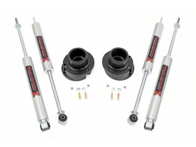 Rough Country 2.50-Inch Front Leveling Kit with M1 Monotube Shocks (14-24 4WD RAM 2500 w/ Rear Coil Springs, Excluding Power Wagon)