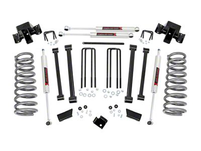 Rough Country 3-Inch Suspension Lift Kit with M1 Monotube Shocks (94-02 4WD 5.9L I6 RAM 2500)