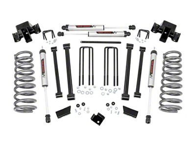 Rough Country 3-Inch Suspension Lift Kit with V2 Monotube Shocks (94-02 4WD 5.9L I6 RAM 2500)