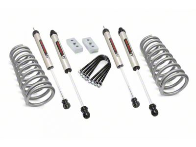 Rough Country 3-Inch Suspension Lift Kit with V2 Monotube Shocks (03-13 4WD 5.9L/6.7L RAM 2500 SRW, Excluding Power Wagon)