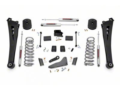 Rough Country 4.50-Inch Radius Arm Suspension Lift Kit with Premium N3 Shocks (14-18 4WD 5.7L/6.4L RAM 2500 Power Wagon)