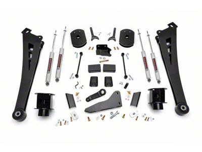 Rough Country 5-Inch Radius Arm Suspension Lift Kit with Coil Spacers and Premium N3 Shocks (14-18 4WD RAM 2500, Excluding Power Wagon)