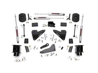 Rough Country 5-Inch Radius Arm Suspension Lift Kit with Premium N3 Shocks (14-18 4WD RAM 2500, Excluding Power Wagon)