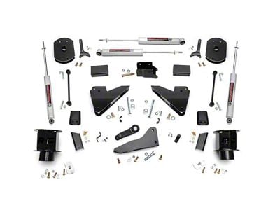 Rough Country 5-Inch Radius Arm Suspension Lift Kit with Premium N3 Shocks (14-18 RAM 2500, Excluding Power Wagon)