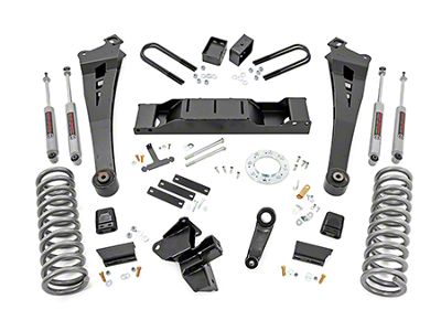 Rough Country 5-Inch Radius Arm Suspension Lift Kit with Premium N3 Shocks (19-24 4WD 6.7L RAM 2500 w/ AISIN Transmission & w/o Air Ride)