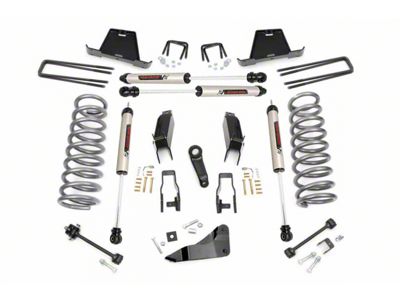 Rough Country 5-Inch Suspension Lift Kit with V2 Monotube Shocks (03-07 4WD 5.9L, 6.7L RAM 2500, Excluding Power Wagon)