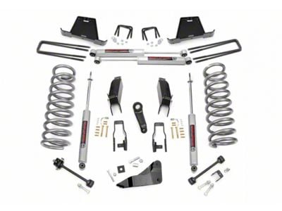 Rough Country 5-Inch Suspension Lift Kit with Premium N3 Shocks (09-10 4WD 5.7L RAM 2500 SRW, Excluding Power Wagon)