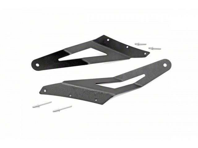 Rough Country 54-Inch Curved LED Light Bar Upper Windshield Mounting Brackets (03-09 RAM 2500)