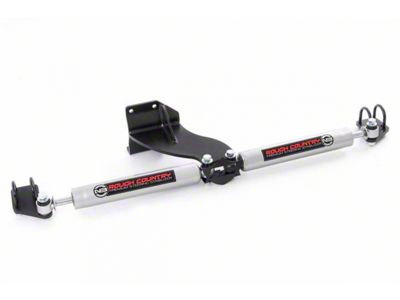 Rough Country Dual Steering Stabilizer for 2.50-Inch Lift (14-24 4WD RAM 2500)