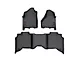 Rough Country Heavy Duty Front and Rear Floor Mats; Black (19-24 RAM 2500 Crew Cab w/ Front Bucket Seats)