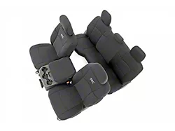 Rough Country Neoprene Front and Rear Seat Covers; Black (19-24 RAM 2500 w/ Front Bucket & 60/40 Rear Seats)