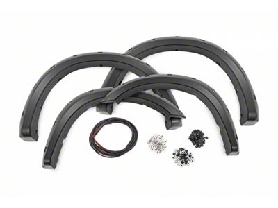 Rough Country Pocket Fender Flares; Flat Black (19-24 RAM 2500)