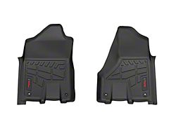 Rough Country Sure-Fit Front Floor Mats; Black (19-26 RAM 2500 w/ Front Bucket Seats)