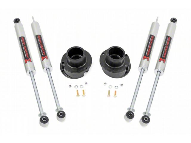 Rough Country 2.50-Inch Front Leveling Kit with M1 Monotube Shocks (13-24 4WD RAM 3500 w/ Rear Leaf Springs)