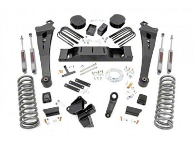 Rough Country 5-Inch Radius Arm Suspension Lift Kit with Premium N3 Shocks (2020 4WD 6.7L RAM 3500)