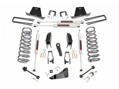 Rough Country 5-Inch Suspension Lift Kit with M1 Monotube Shocks (03-07 4WD 5.7L, 8.0L RAM 3500 SRW)