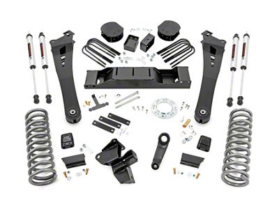 Rough Country Suspension 5-Inch Suspension Lift Kit with V2 Monotube Shocks (19-24 4WD 6.7L RAM 3500 w/ AISIN Transmission)