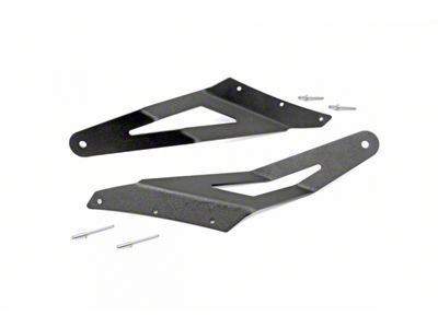 Rough Country 54-Inch Curved LED Light Bar Upper Windshield Mounting Brackets (03-09 RAM 3500)