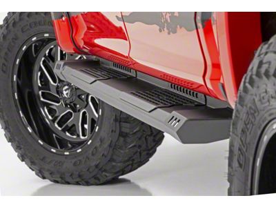 Rough Country Cab Length HD2 Running Boards; Black (03-09 RAM 3500 Quad Cab)