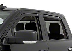 Rough Country In Channel Rain Guard Side Window Deflectors; Front and Rear (10-25 RAM 3500 Crew Cab)