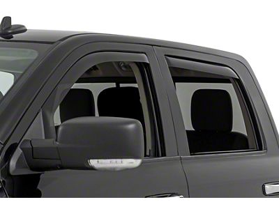 Rough Country In Channel Rain Guard Side Window Deflectors; Front and Rear (10-25 RAM 3500 Crew Cab)