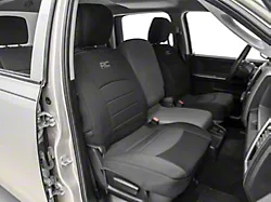 Rough Country Neoprene Front and Rear Seat Covers; Black (10-18 RAM 3500 Crew Cab w/ Bucket Seats)