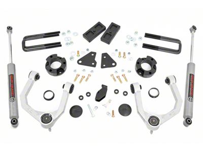 Rough Country 3.50-Inch Suspension Lift Kit with Premium N3 Shocks (19-24 4WD Ranger w/ Factory Cast Steel Knuckles, Excluding Raptor & Tremor)