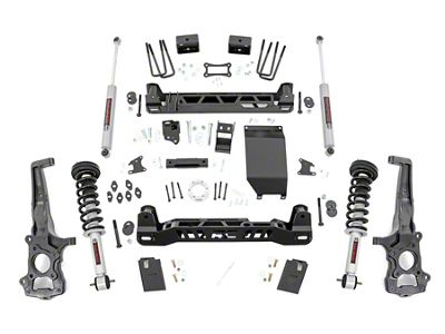 Rough Country 6-Inch Suspension Lift Kit with Lifted N3 Struts and Premium N3 Shocks (19-23 4WD Ranger w/ Factory Aluminum Knuckles, Excluding Tremor)
