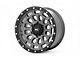 Rough Country 87 Series Simulated Beadlock Gray and Black 6-Lug Wheel; 17x8.5; 0mm Offset (19-23 Ranger)