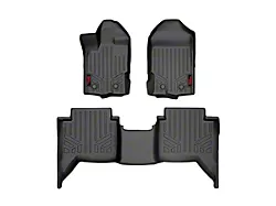 Rough Country Heavy Duty Front and Rear Floor Mats; Black (19-25 Ranger SuperCrew)