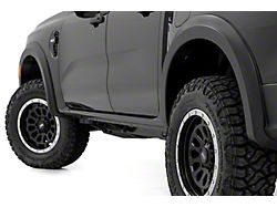 Rough Country Suspension Sport Fender Flares; Absolute Black (24-26 Ranger w/o Intergrated Boxside Step, Excluding Raptor)