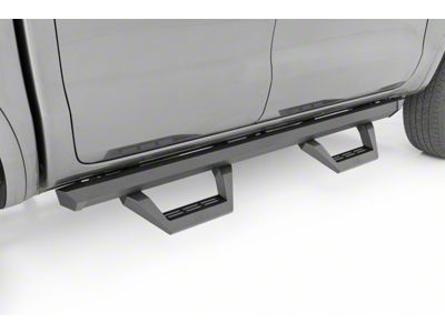 Rough Country SRX2 Adjustable Aluminum Side Step Bars; Textured Black (19-24 Ranger)