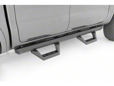 Rough Country SRX2 Adjustable Aluminum Side Step Bars; Textured Black (19-25 Ranger)