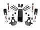 Rough Country 3.50-Inch Knuckle Suspension Lift Kit with Lifted Struts and V2 Monotube Shocks (14-18 4WD Sierra 1500 w/ Stock Cast Alumium or Stamped Steel Control Arms, Excluding Denali)