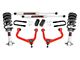 Rough Country 3.50-Inch Suspension Lift Kit with M1 Struts and M1 Rear Shocks; Red (19-24 Sierra 1500 w/ OEM Mono-Leaf Springs & w/o Adaptive Ride Control, Excluding AT4)