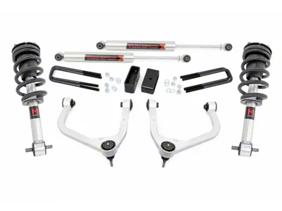 Rough Country 3.50-Inch Suspension Lift Kit with M1 Struts and Rear M1 Monotube Shocks (19-23 Sierra 1500 w/ 5.80-Foot Short Box & w/o Adaptive Ride Control, Excluding AT4 & Denali)
