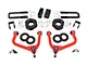 Rough Country 3.50-Inch Suspension Lift Kit with Upper Control Arms; Red (19-24 Sierra 1500 Crew Cab w/ 5.80-Foot Short Box & Adaptive Ride Control, Excluding AT4, & Denali)