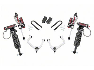 Rough Country 3.50-Inch Suspension Lift Kit with Vertex Adjustable Coil-Over and Vertex Rear Shocks (19-25 Sierra 1500 w/ OEM Mono-Leaf Springs & w/o Adaptive Ride Control, Excluding AT4 & Diesel)