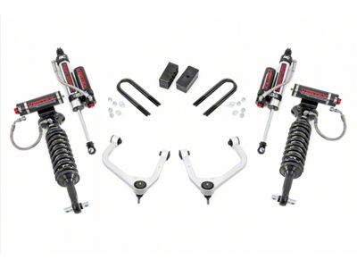 Rough Country 3.50-Inch Suspension Lift Kit with Vertex Adjustable Coil-Over and Vertex Rear Shocks (19-24 Sierra 1500 w/ OEM Mono-Leaf Springs & w/o Adaptive Ride Control, Excluding AT4 & Diesel)