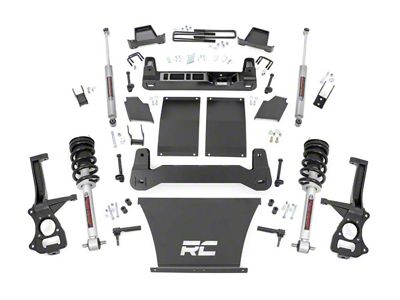 Rough Country 4-Inch Suspension Lift Kit with Lifted Struts and Premium N3 Shocks (19-25 4.3L, 5.3L, 6.2L Sierra 1500 AT4)