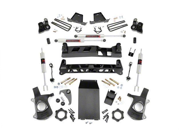 Rough Country 4-Inch Suspension Lift Kit with M1 Monotube Shocks (99-06 4WD Sierra 1500)
