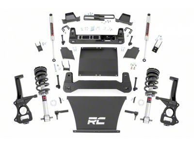 Rough Country 4-Inch Suspension Lift Kit with M1 Monotube Struts and Shocks (19-24 Sierra 1500 AT4, Trail Boss)